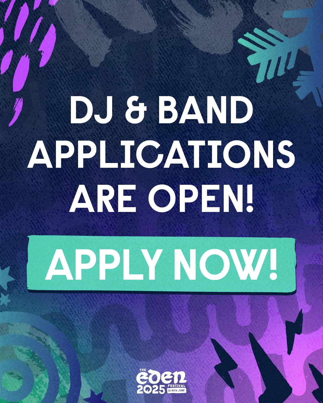 Deadline approaching! Apply to play Eden Festival 2025